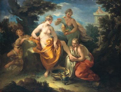 Bathseba beim Baden, 1729 von Michele Rocca